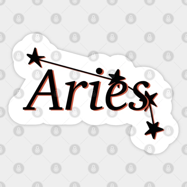 Aries Constellation Sticker by SentABearToSpace 